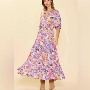 Skies Are Blue Floral Maxi Dress